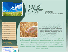 Tablet Screenshot of pfefferfuneralhome.com